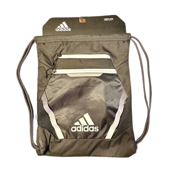 Adidas Black Drawstring Bag - NWT - Picture 1 of 4
